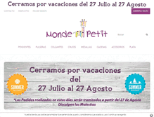Tablet Screenshot of mondepetit.com